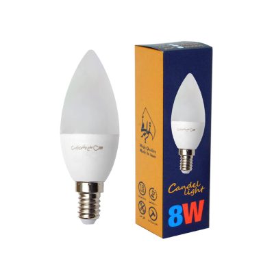 لامپ شمعی 8 وات مدل بادامی زانیس